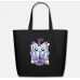 Pastel Goth Creepy Creature Boba Bubble Tea Black Eco-Friendly Tote Bag